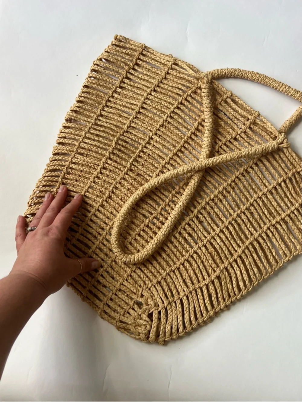 Reformation Woven Straw Tote Bag - Picture 4 of 4